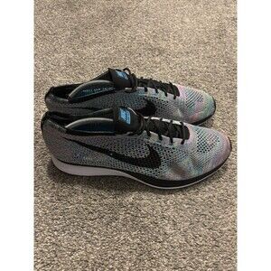 Mens Nike Flyknit Racer Running Shoes Multicolor 526628-304 Size 13